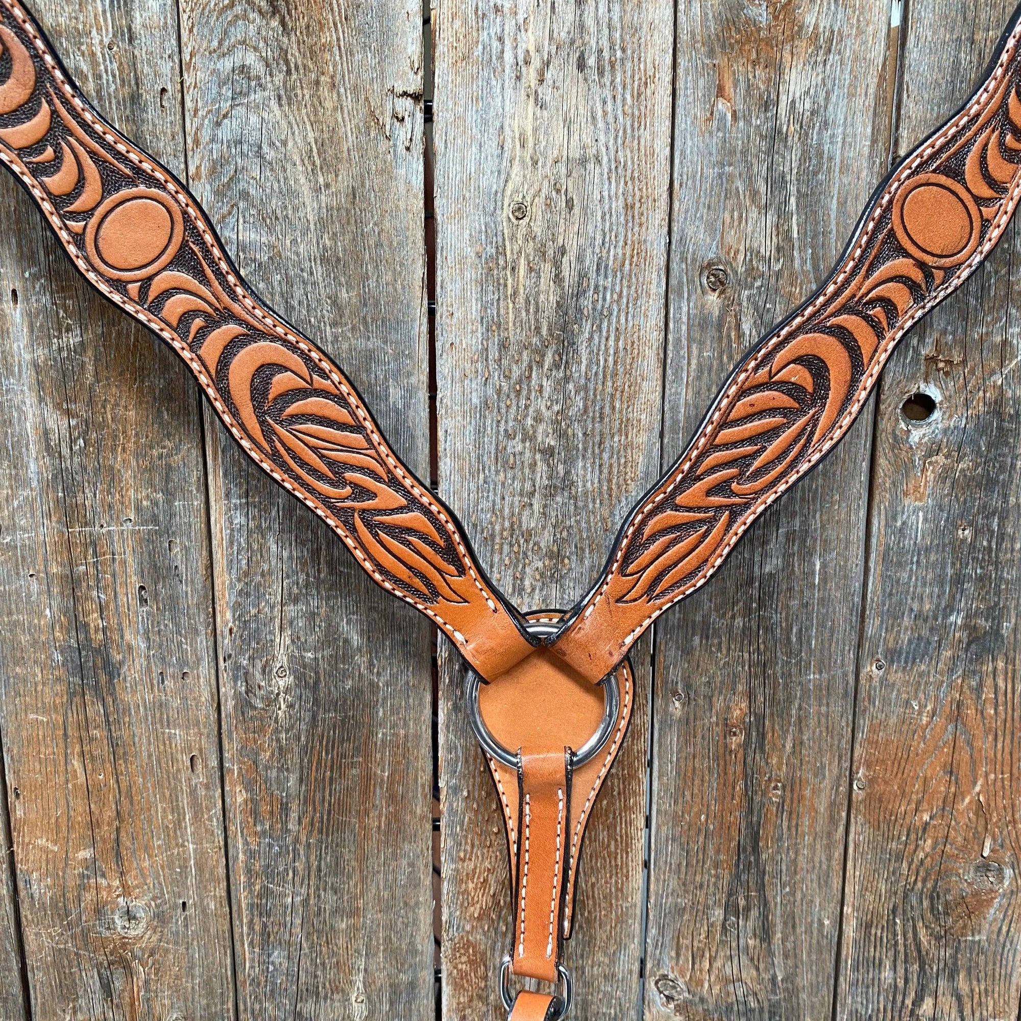 Two Tone Zebra Striped Breastcollar 