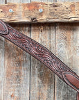Dark Oil Braided Browband One-Ear Breast-Collar Tack Set For Western Rodeo-Performance Show