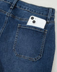 Courtney Cropped High Rise Wide Leg Jeans