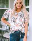 Emely Print Puff Sleeve Blouse