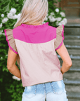 Maci Ruffled Sleeve Frill V Neck Blouse