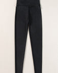 Solid High Waist Tight Leggings