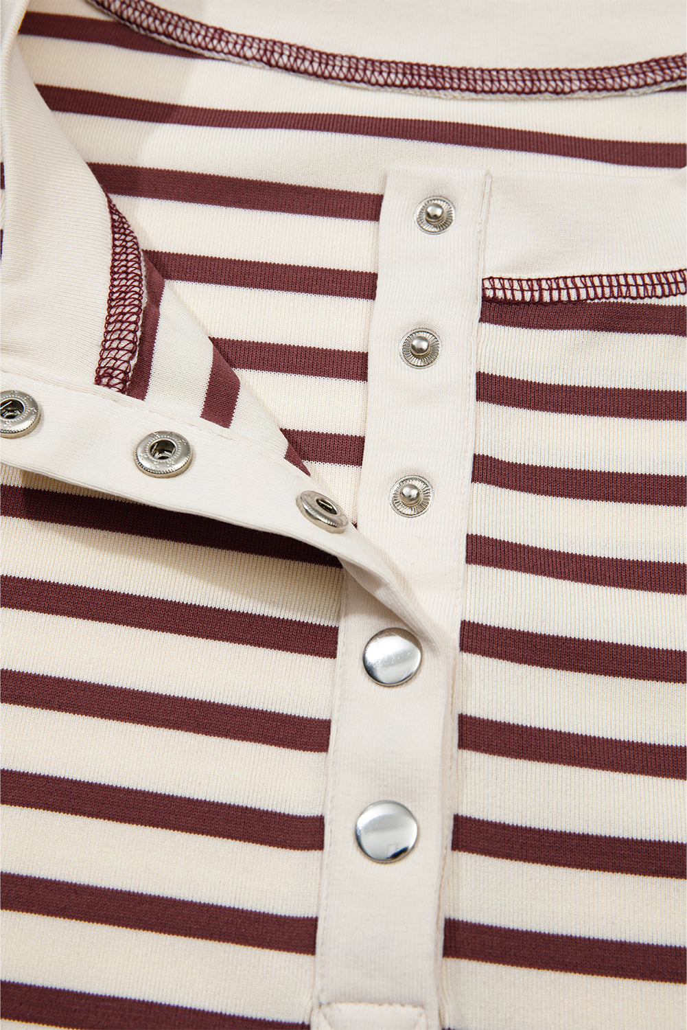 Margaret Sleeve Henley top Long Sleeve Top
