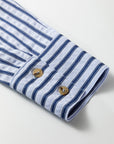 Stripe Button Down Long Sleeve Loose Shirt