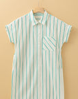 Stripe St. Patrick's Day Short Sleeve Mini Dress