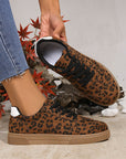 Emiliana Tab Patchwork Laceup Shoes