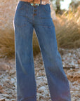Aleah Waist Wide Leg Jeans