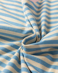Stripe Contrast Crew Neck Drop Shoulder Tee