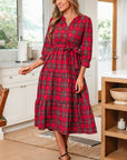 Della Ruffle Hem Long Dress