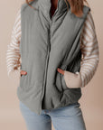 Taytum Stand Zipped Puffer Vest