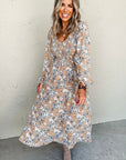 Indy Puff Sleeve Long Dress