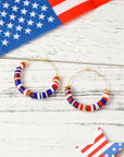 Eden Beaded Large Hoop Earrings