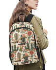 Floral Boots Cactus Backpack
