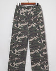 Camo Denim Cargo Wide Leg Pants