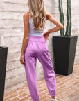 Antonella Solid Color Jogger Pants