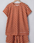Polka Dot Top and Shorts Set