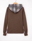 Marceline Down Drawstring Hooded Shacket