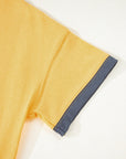 Contrast Trim Raw Hem Short Sleeve Top
