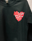 Manifest It, Baby – Black Hanes Crewneck (Front & Back Print)