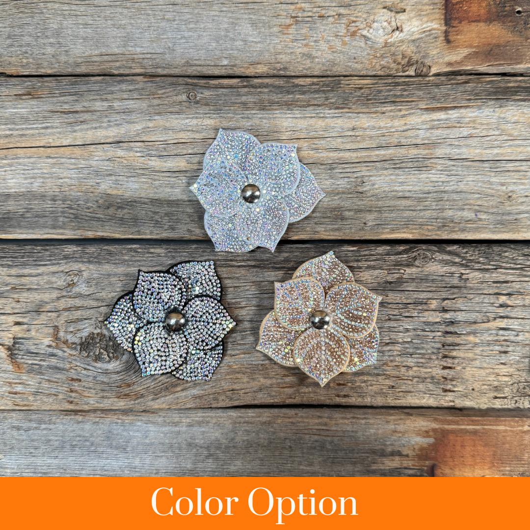 Elegant Flower Rhinestone Rosette