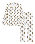 Cactus and Highland Cow Women's Western Pajama Set