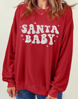 Harper Embroidered Crewneck Christmas Sweatshirt