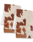 Cow Print Set of 2 Dish Towels made in America Kitchen Towels