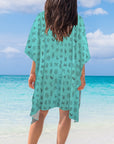 Baha Ranch Turquoise Brands Duster Kimono Coverup