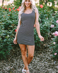 Flora Ribbed Knit Sleeveless Mini Dress