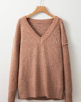 Luciana Eyelet Drop Shoulder Sweater