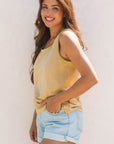 Skyla Metallic Sheen Tank Top
