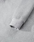 Textured Half-Zip Long Sleeve Sweatshirt