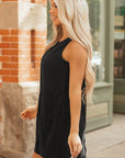 Emapia Corduroy Sleeveless Mini Dress