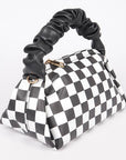 Plaid Faux Leather Crossbody Bag