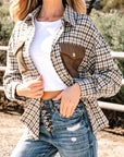 Ava Flap Patchwork Plaid Shacket