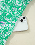 Paisley Button-Front Tied Waist Mini Dress