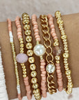 Nancy Simple Beaded Layer Bracelet