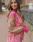 Adalee Printed Puff Sleeve Shirt