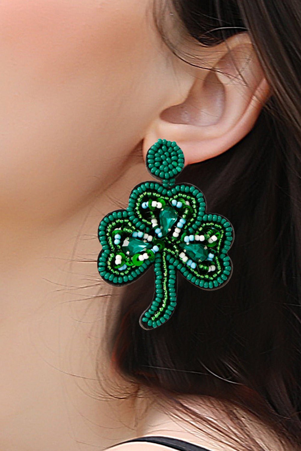 Jolene Rice Beaded Stud Earrings