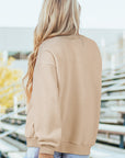 Leah Shoulder Reversible Mock Sweatshirt