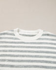 Dylan Stripe Drop Shoulder Sweater