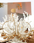 Lyra Vacation Shell Hoop Earrings