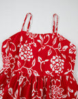 Floral Spaghetti Strap Empire Waist Maxi Dress
