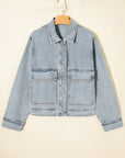 Sophia Zip Up Washed Jacket
