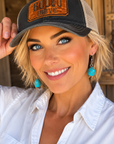 Chunky Fashion Turquoise Earrings