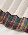 Mackenzie Plaid Patchwork Half PLUS Pullover