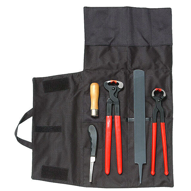 5 Piece Farrier Tool Kit By Craft - Black