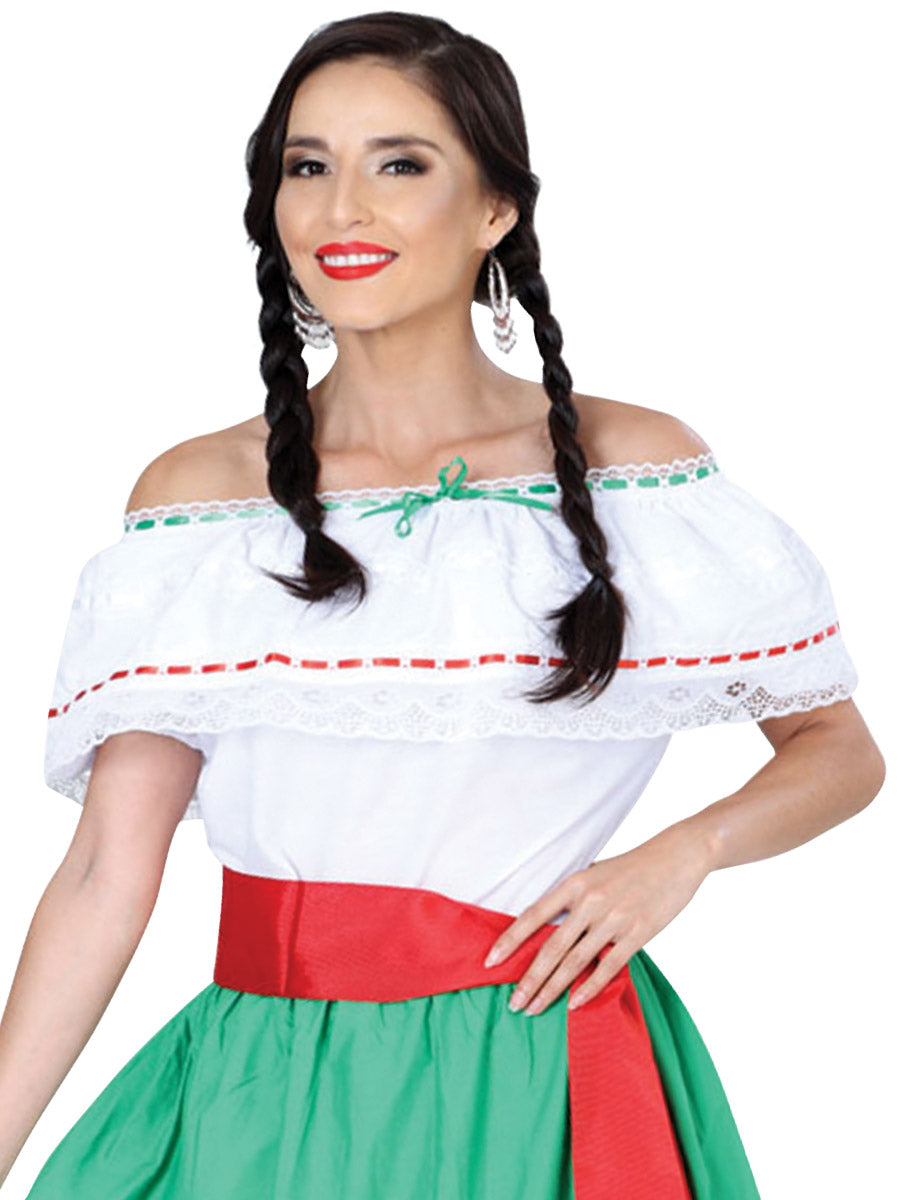 Artisanal Mexican Blouse 100% Cotton in White