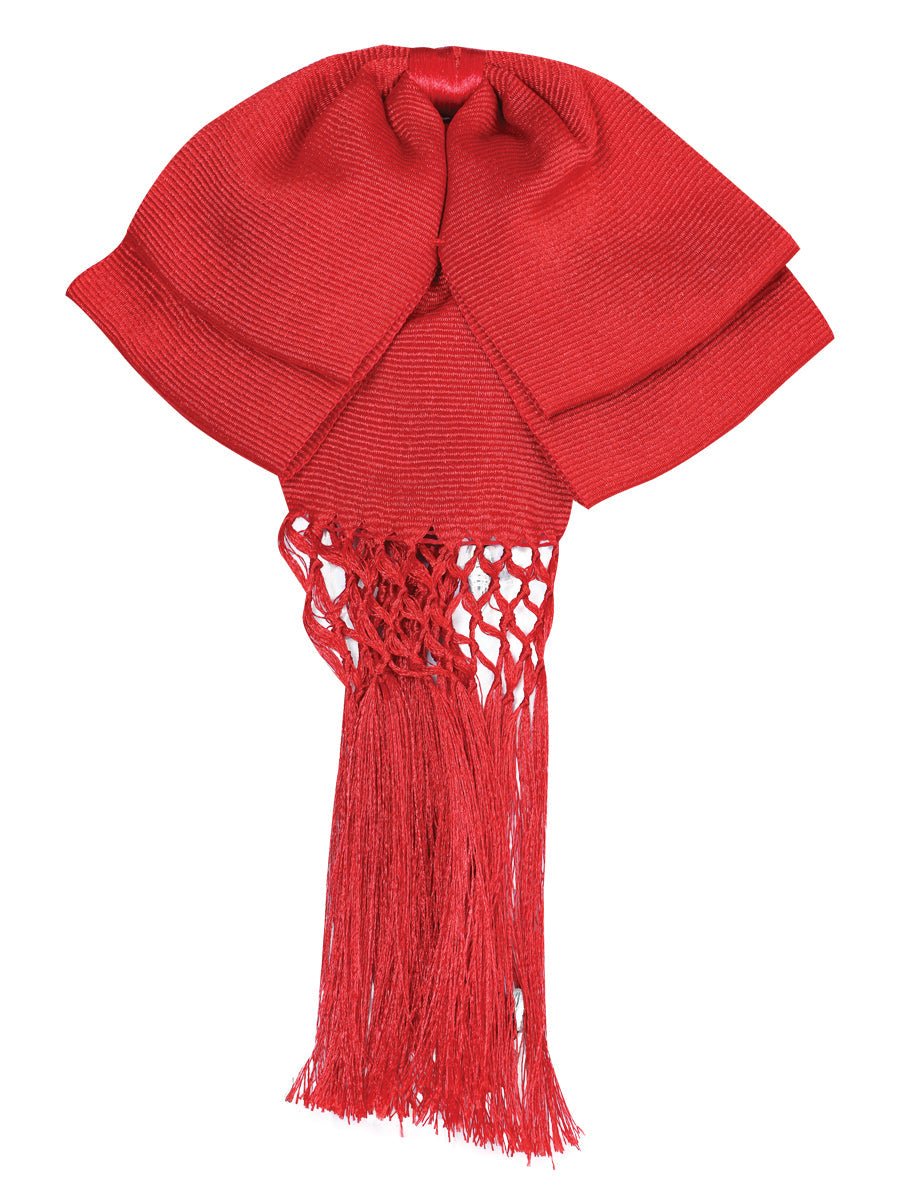 Mexican Charro Bow Tie — 85% Acrylic, 15% Polyester in Red