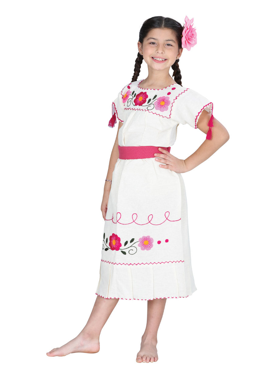 Artisanal Embroidered Set — 50% Cotton, 50% Polyester in Natural